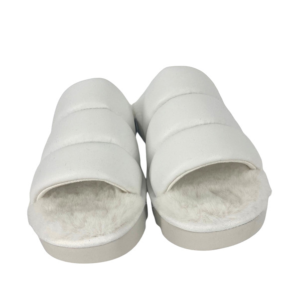 UGG Koolaburra Women's White BRB Slides Size 8 NEW Without Box - Picture 2 of 6